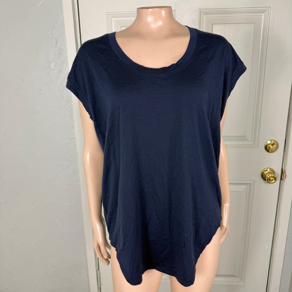 Woolx Gabi Women's Shirt Large Merino Wool Turtleneck Casual YY24